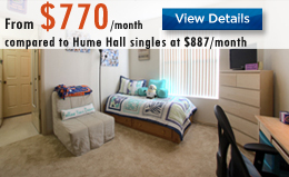 Windsor Dorms Near UF Joint Bath Single