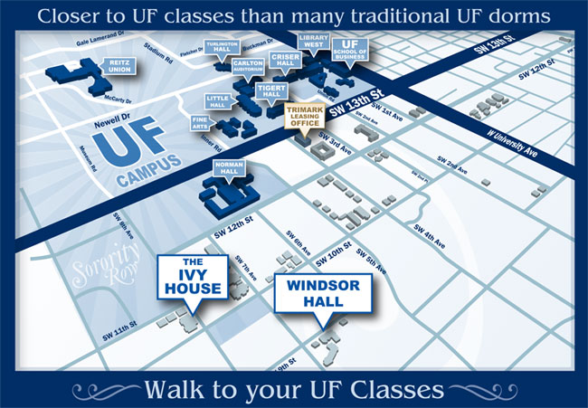 Map - Ivy House and Windsor Hall