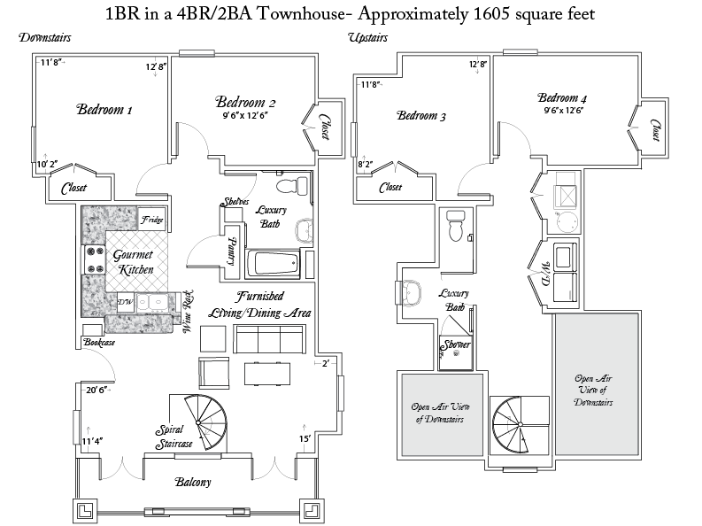 Archstone Luxury Apartments 1 Male Space in a 4BR/2BA