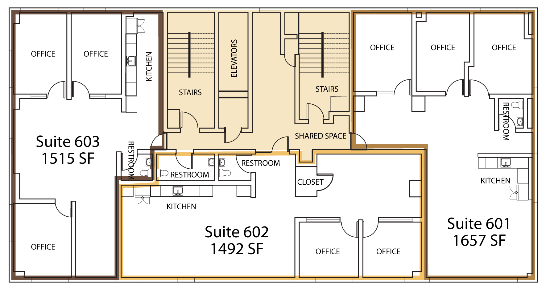 Seagle Floorplan - Floor 6