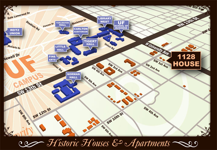 1128 House 7 Bedroom Gainesville Houses for Rent