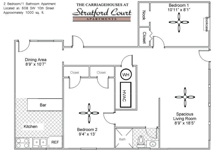 Stratford Court Historic Houses & Apartments in Gainesville Florida